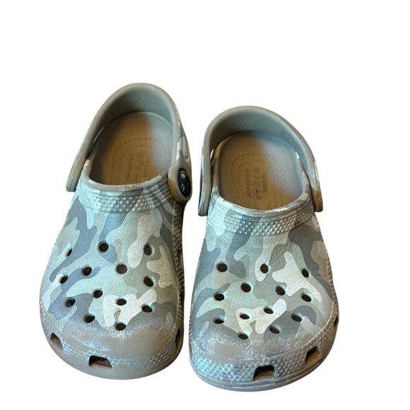 Kids Camo CROCS C9 Green Slip On Clogs Toddler Childrens Hunting Child - Picture 7 of 7